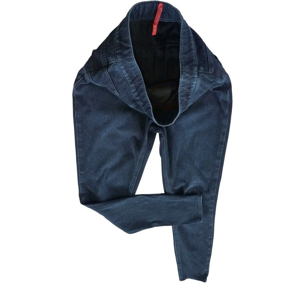 Spanx Jeans Ankle Leggings Womens Small‎ Blue Shaping Stretch Pull On Pants